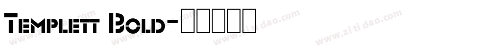 Templett Bold字体转换